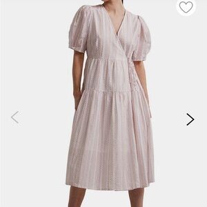 Yas Prisma Wrap-Style multicolored Tiered Midi Dress size XL